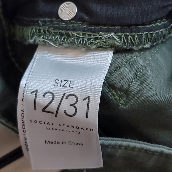 Social Standard Anthro By Sanctuary High Rise Skinny Camouflage Print Jeans - Picture 7 of 11